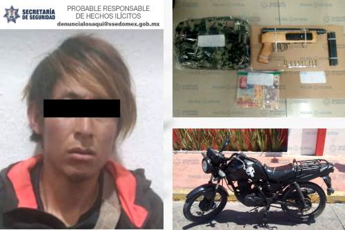 Atrapan a "motorratón" en Villa Victoria